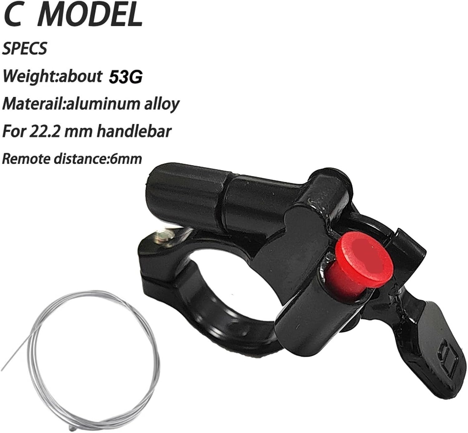 Genérico MTB Suspension Fork, Remote Lock Lever, Cable Control Lever, Bicycle Spare Parts