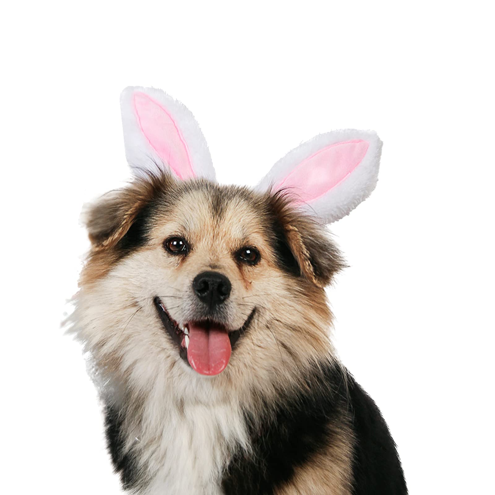 Yuyeran Christmas Pet Headband Fluffty Bunny Ears Headband Easter Party Puppy Headwear Supplies for Cat Dog (S)