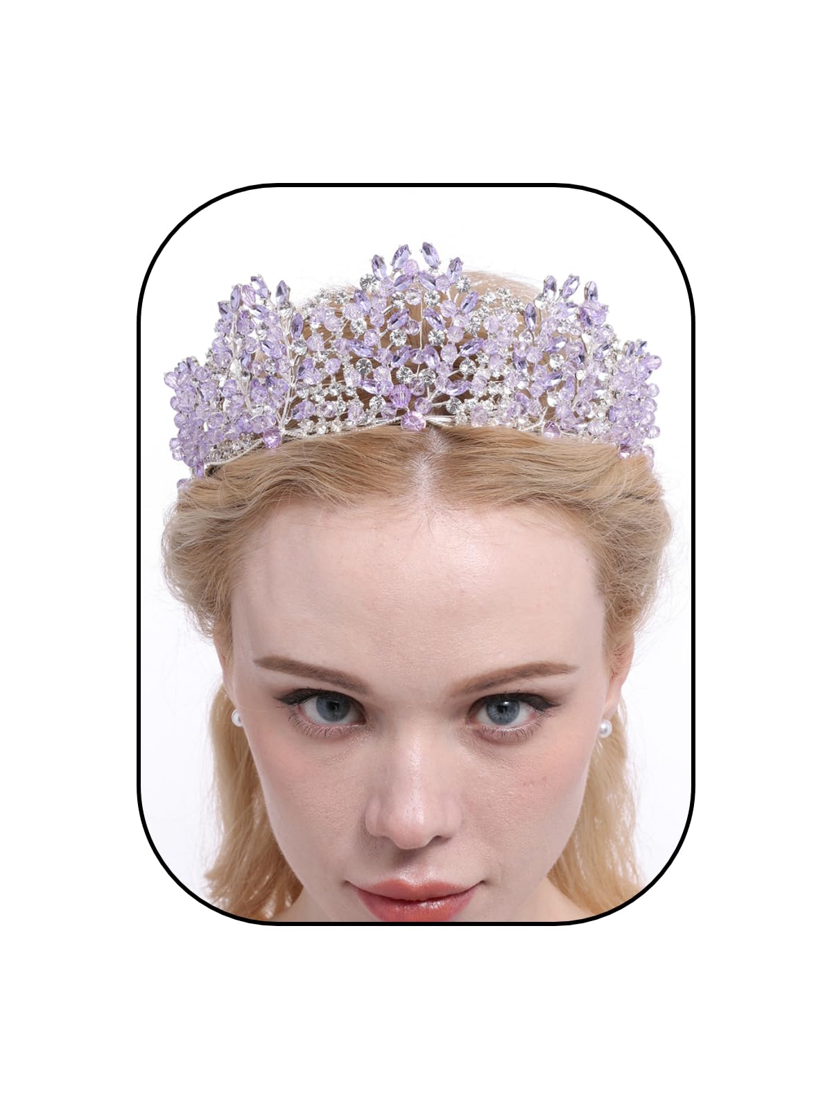 Tiaras y coronas de reina barroca con diamantes de imitación para mujer, diadema brillante de princesa hecha a mano de cristal para quinceañera, Halloween, cumpleaños, baile de graduación,