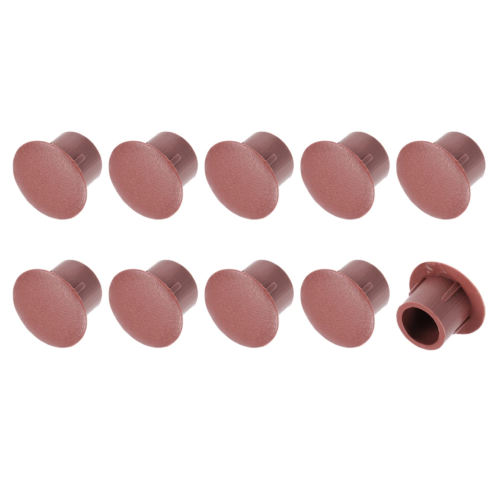 METALLIXITY Screw Hole Plugs (8mm Dia x 11mm Cap Dia x 8mm H) 20Pcs, Plastic Shelf Peg Cap Cover Button