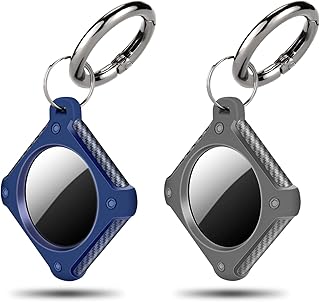 Protective Cover Airtag Case Keychain for Apple Airtag Track Holder Anti Lost Locator with Key Ring Finder Items for Air Tag Dogs Cats Keys Backpacks Kids Elderly