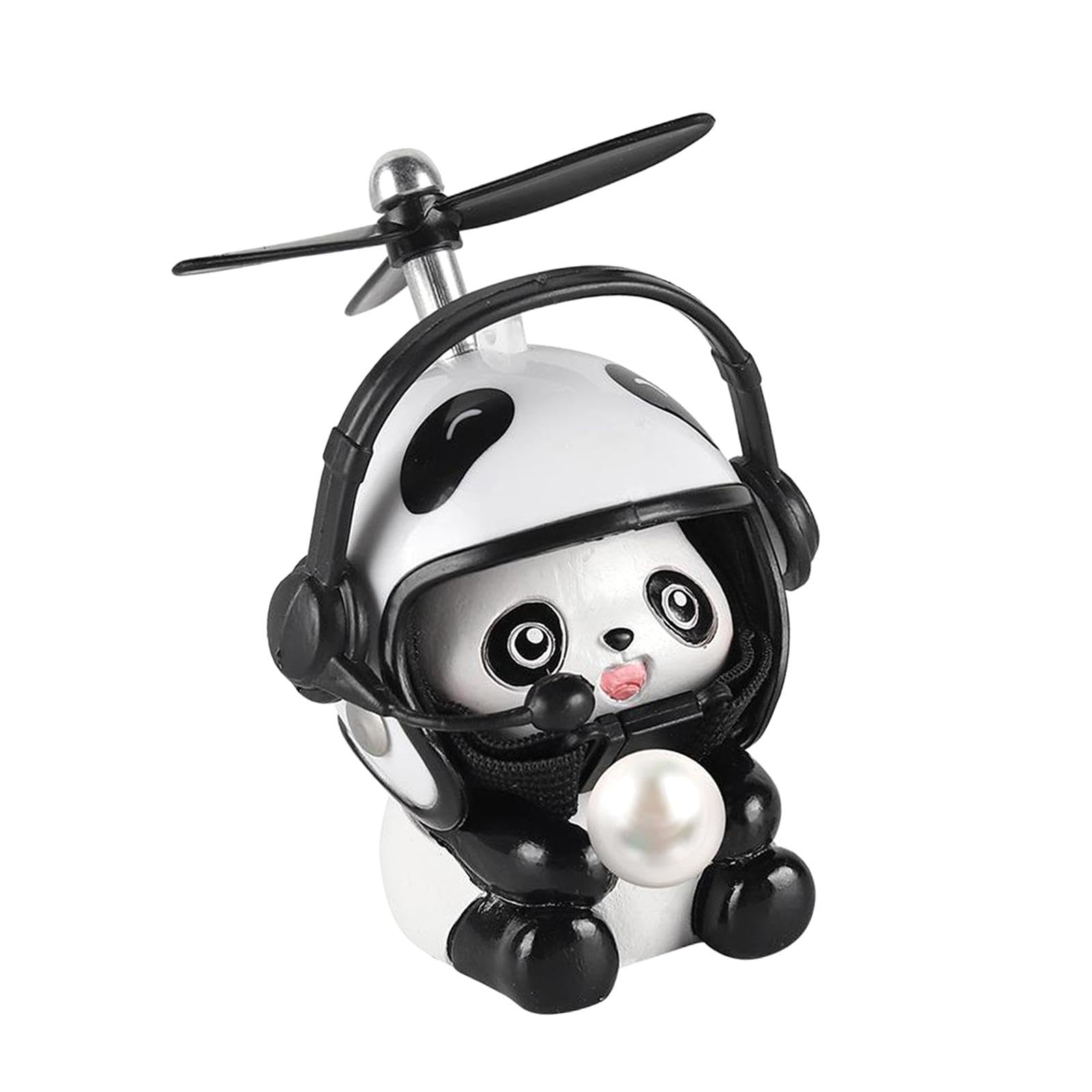 Bike Handlebars Mount Doll with Propeller Electric Car Panda Doll Ornaments Paste-image-25
