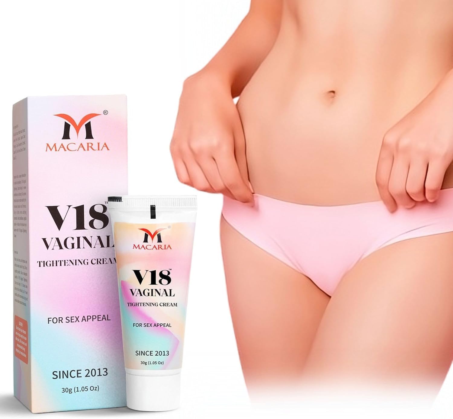 MACARIA V18 Vaginal Tightening Cream Gel Like a Virgin Cream Pussy Tighten Woman Intimate Zone Yoni Tight Narrows Walls Improves Health Enhance Sensitivity