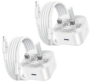 iPad Charger,2Pack USB C to Lightning Fast Charging Cable and Plug 25W Charge for New Apple i Pad Pro 9.7 10.5 12.9 inch 2nd Generation/Air 3rd/Mini 4 5th Gen/Pad 5th 6th 7th 8th 9th 2021/iPhone 14 13 - Amazon product rated Grade A