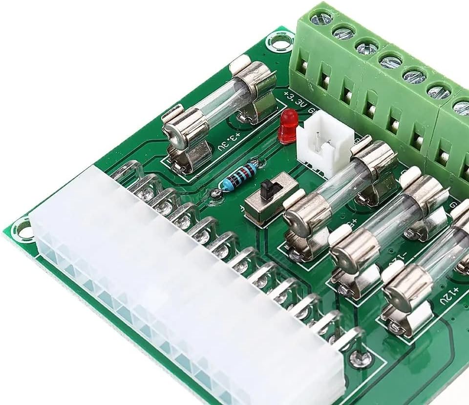Scheda adattatore di alimentazione ATX per computer desktop Scheda di trasferimento Breakout Uscita Modulo di estensione adattatore di cablaggio - Alimentatore - Immagine 3