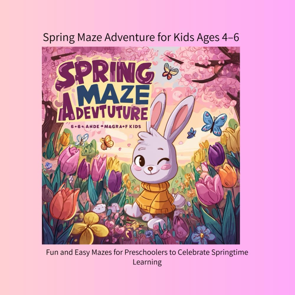 Spring Maze Adventure for Kids Ages 4–6: Fun and Easy Mazes for Preschoolers to Celebrate Springtime Learning