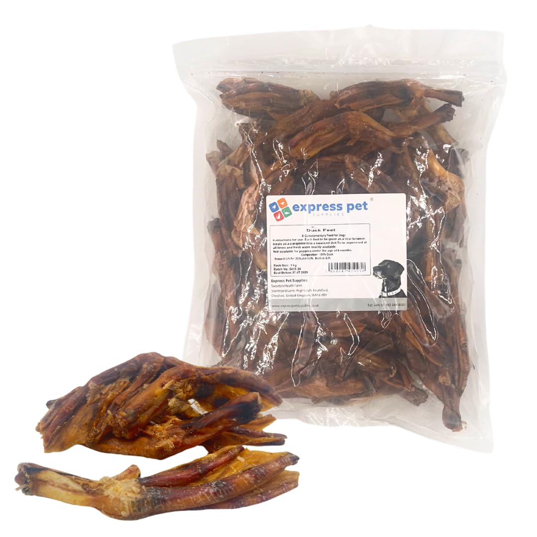 Express Pet Supplies Duck Feet 100% Natural Dog Treat Chew (2kg (2000g))