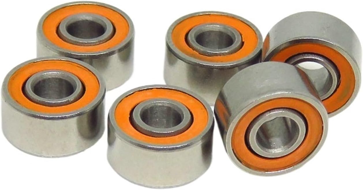 10pcs 3x8x4mm S693 2RS ​​Stainless Steel Hybrid Bearing 693 S693 RS S693C 3 * 8 * 4 mm ABEC-7 Cast Reel and RC Car Miniature Bearing