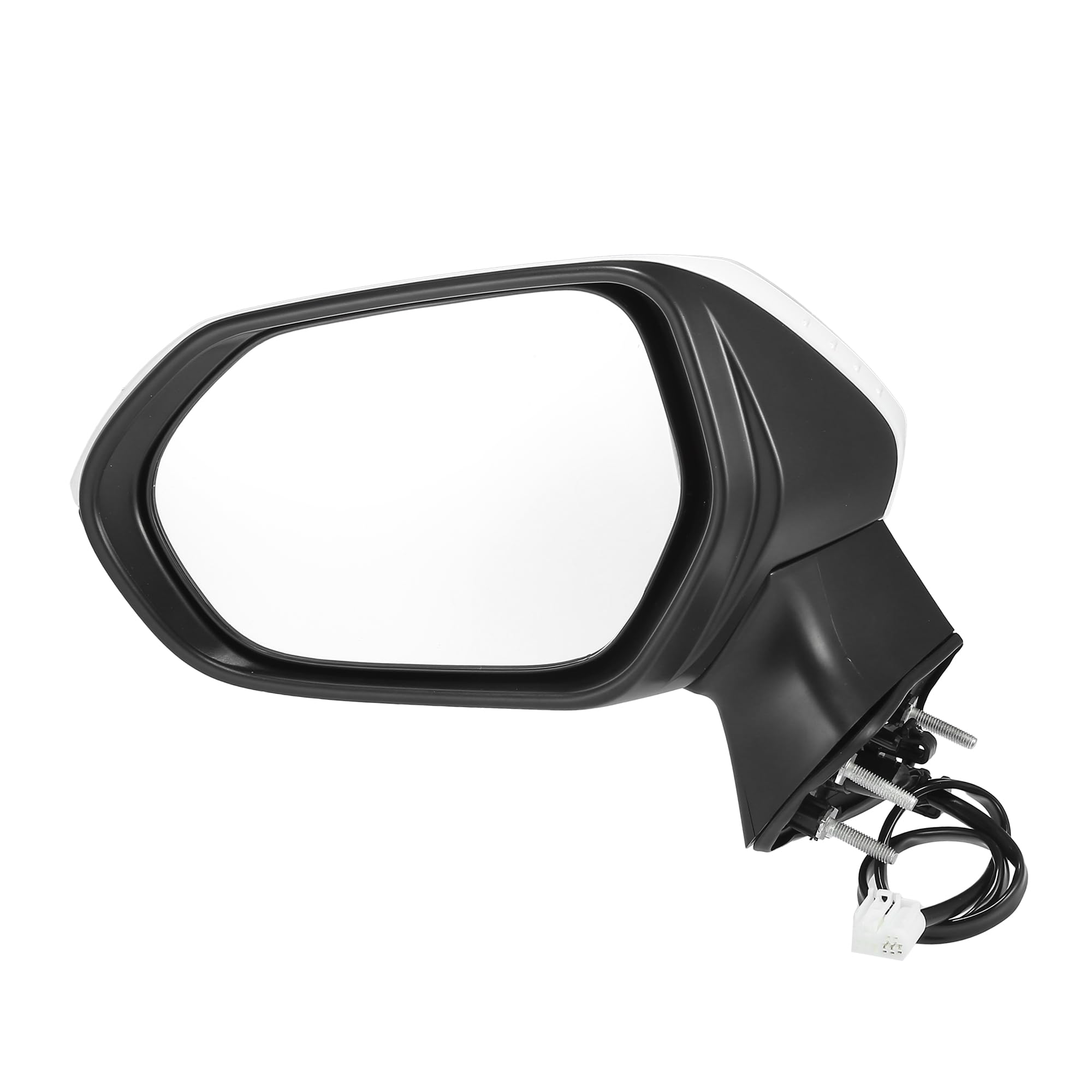 X AUTOHAUX Right Passenger Side Door Mirror Assembly For 2020-2022 Toyota Corolla - Power Glass, Manual Fold, White - View #4