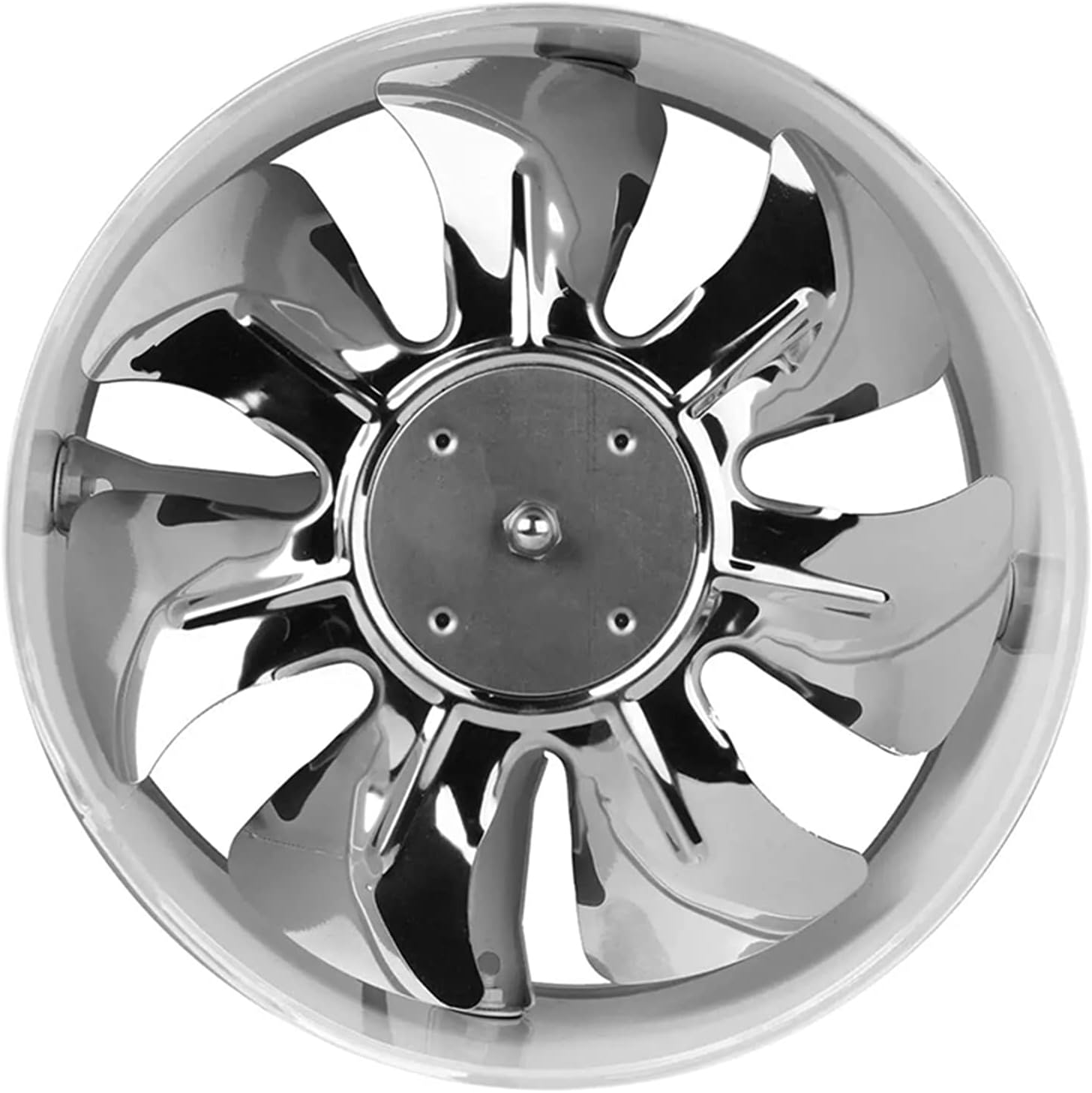 Liudan Extractor Fan 4"/6"/7" Low Noise High Speed Inline Channel Bathroom Toilet Winch Wall Ventilation Fan Booster Exhaust Flower Air Cooling Access White Bathroom Fan (Size : 4 Inches)