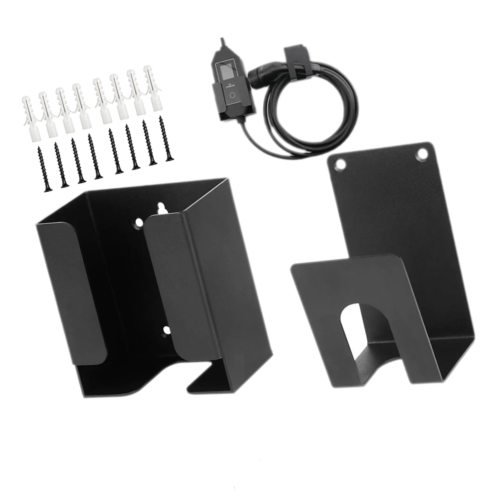 Piceioep Portable Charging with Cable Management for Efficient Garage Storage Grounding