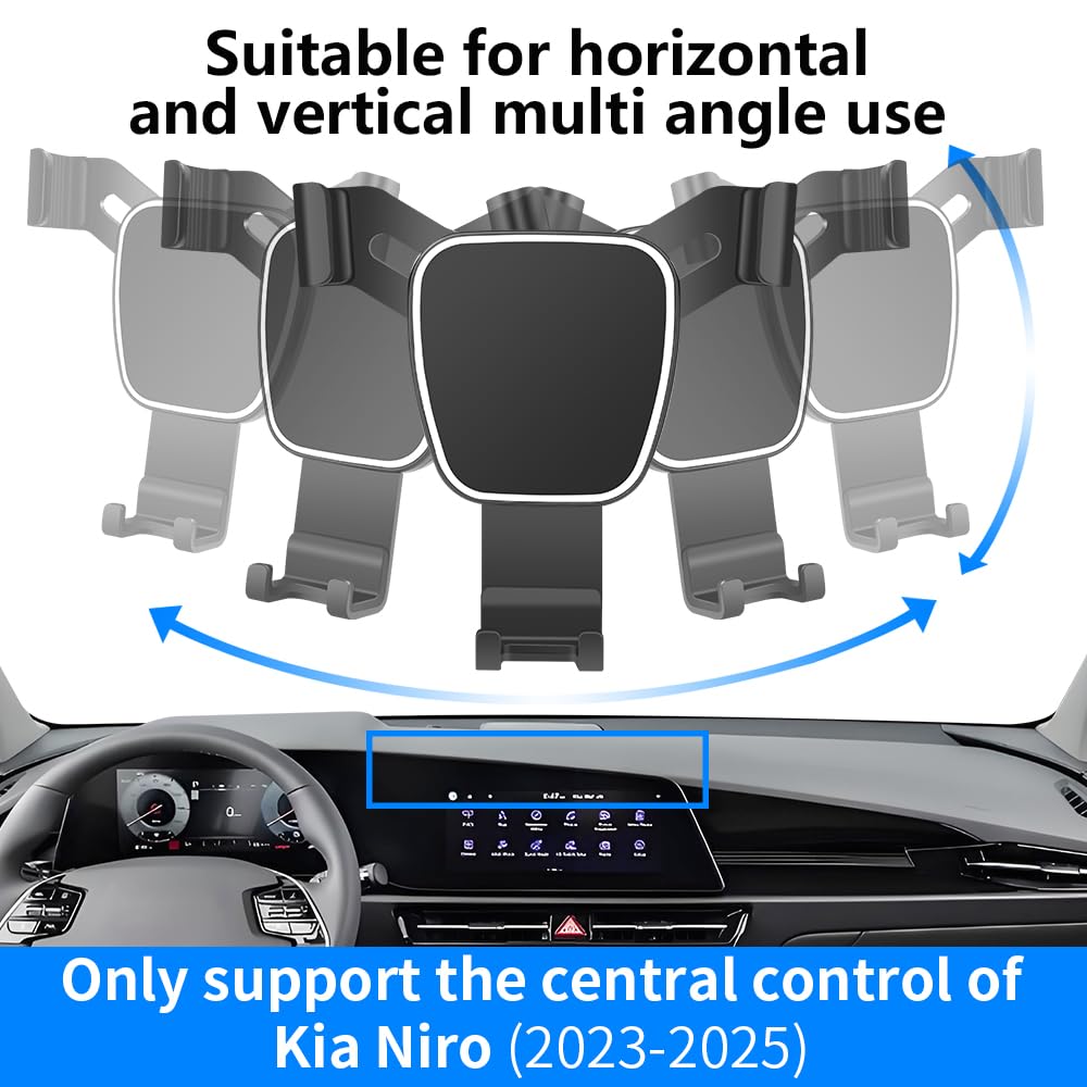 LUNQIN Car Phone Holder Mount For Kia EV6 2022 2023 2024 2025 Auto Accessories - View #12