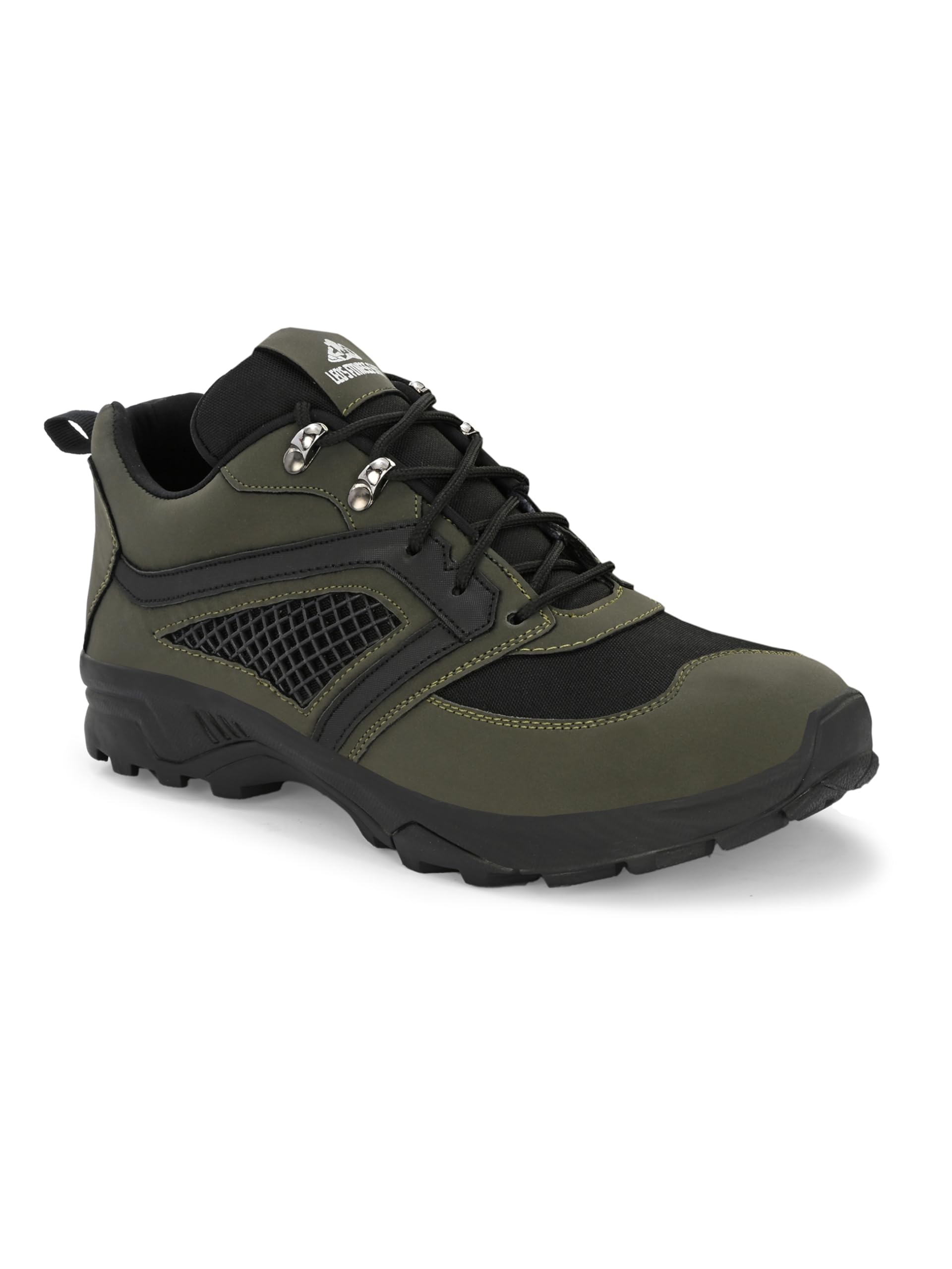 Leo Fitness Outdoor Trekking & Hiking Shoes for Men Waterproof for All-Terrain Grip with Soft Rubber Outsole