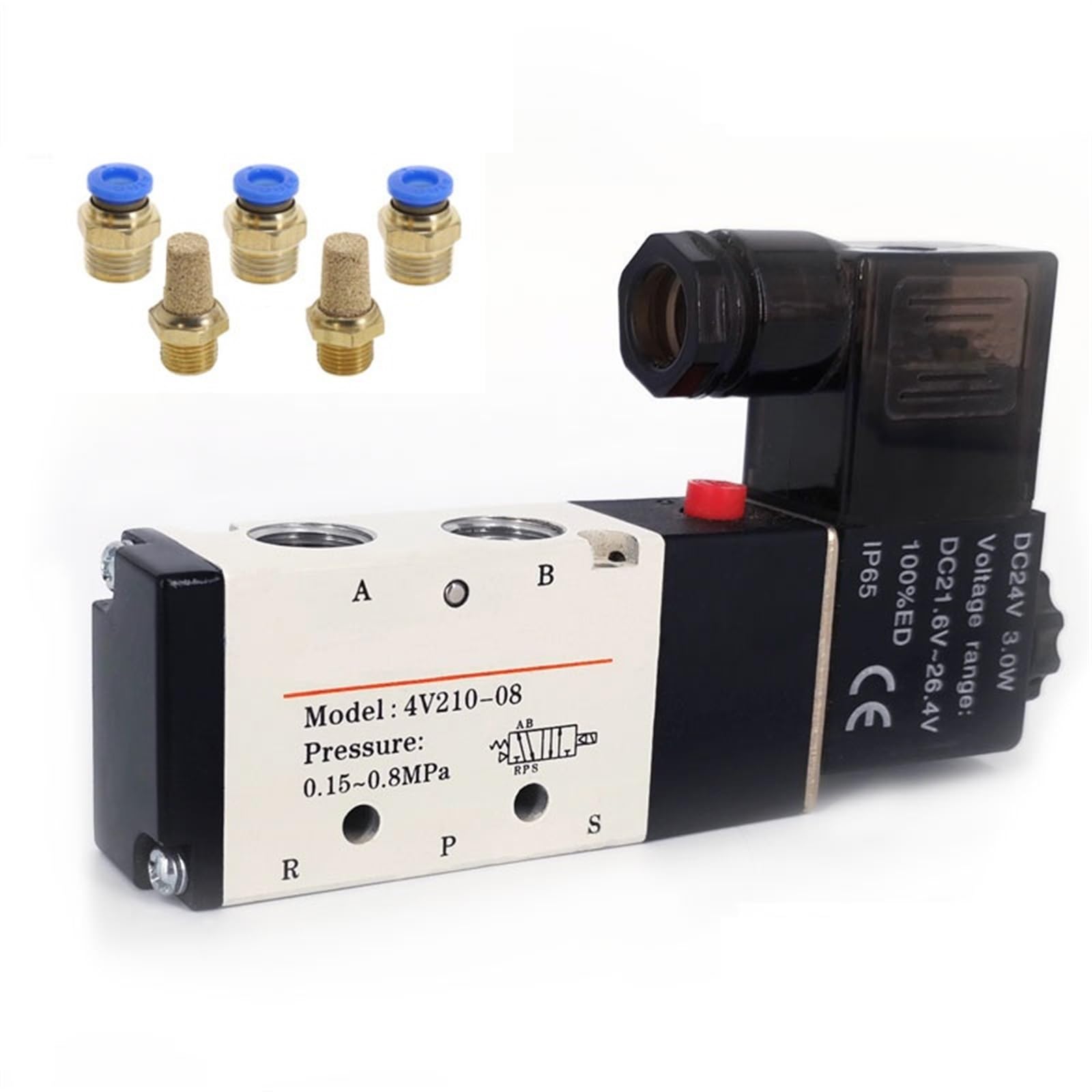 Électrovanne pneumatique 5 voies résout les fuites d'air sur circuits automatisés AC110V