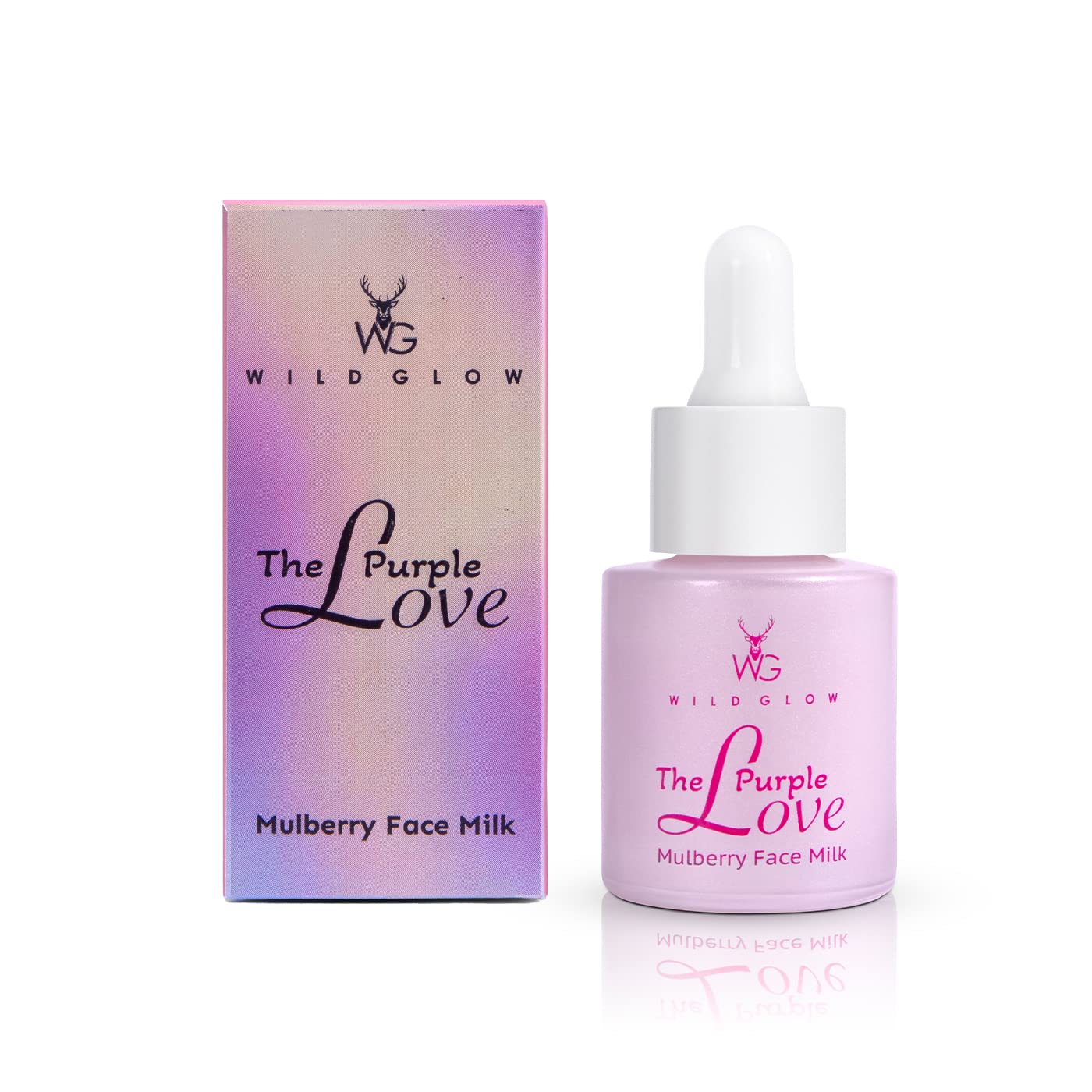 WildGlow Anti Ageing Dark Spot Removal Mulberry Face Milk serum, With Real mulberry extract, Enriched with natural oils, Serum for Glowing Skin and Radiant Complexion, Dermat-tested, 20 ml