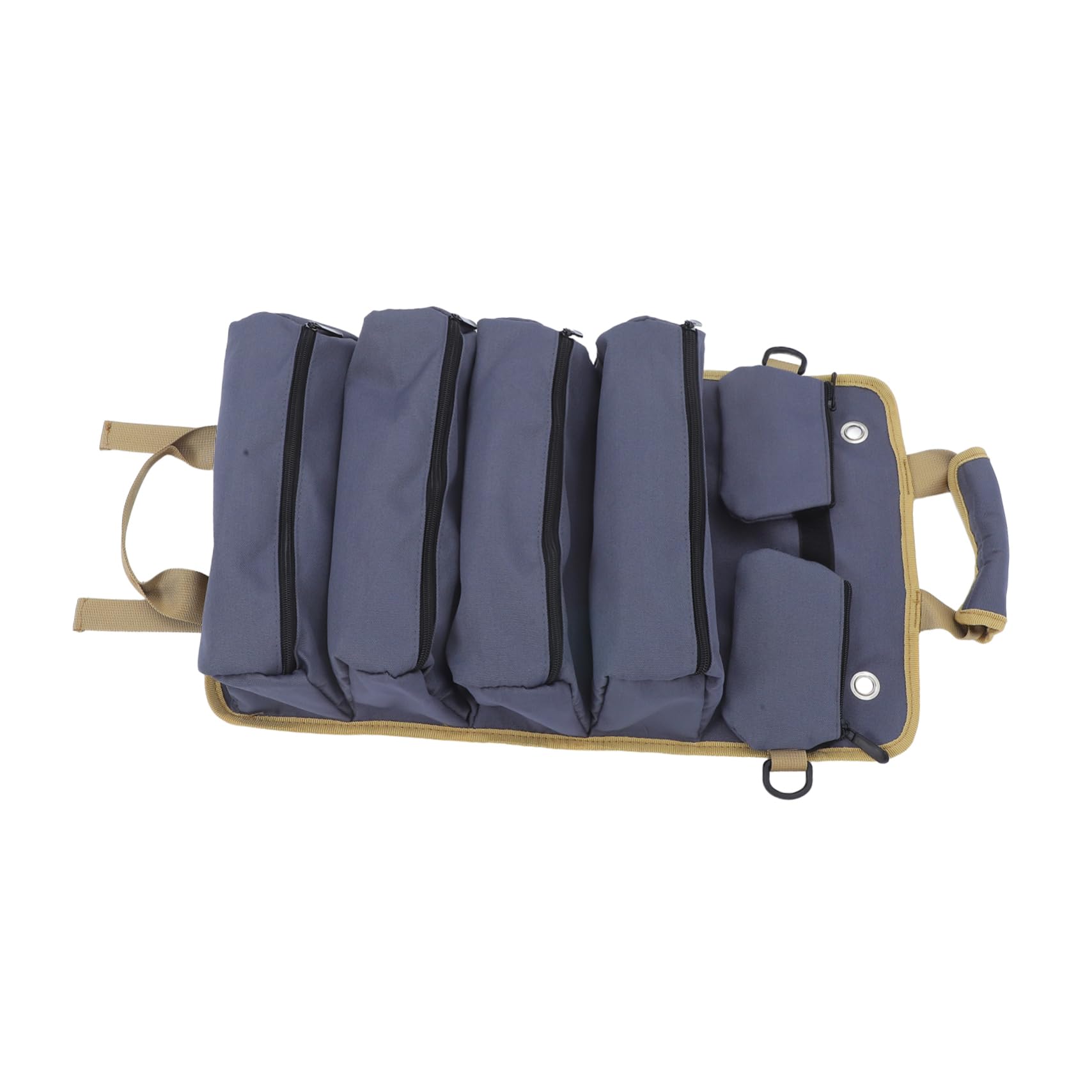 Borsa Porta Attrezzi Avvolgibile in Canvas, Organizer Multiuso | Versione Portatile per Artigiani e Lavoratori, Uso Elettrico e Auto, Stile Moderno
