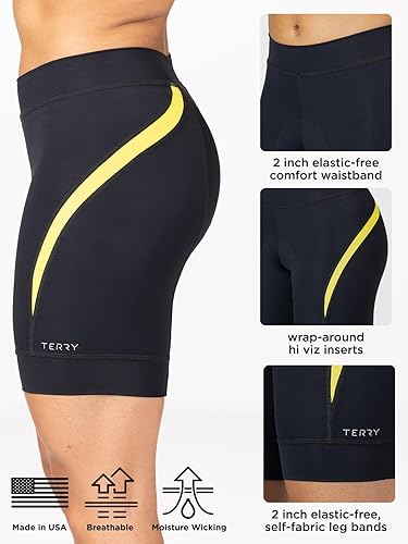 Miniatura 4 de Terry Pantalones cortos de ciclismo acolchados Breakaway LTD Hi-Vis para mujer con acolchado, gamuza para bicicleta