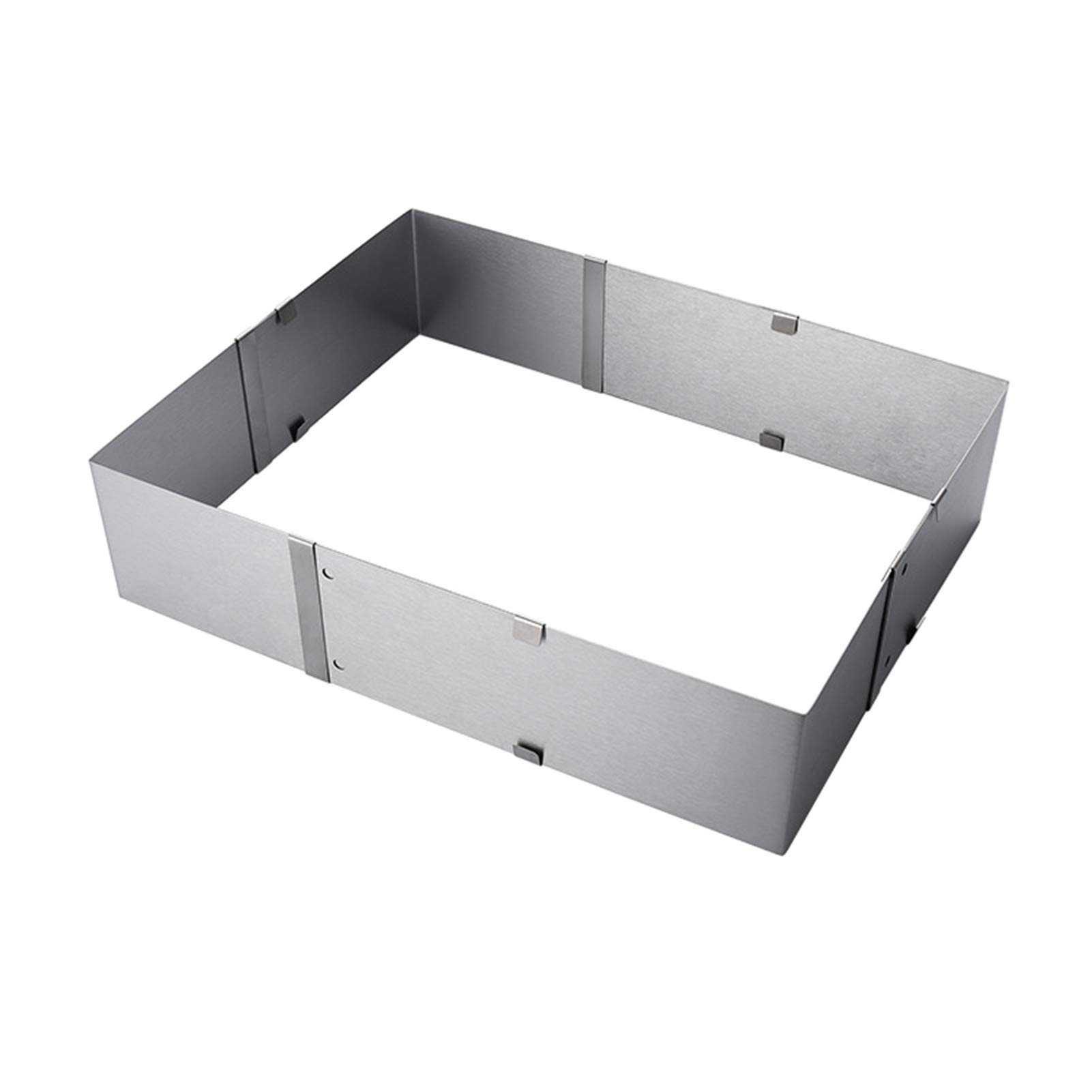 DIY Cake Ring Stainless Steel Adjustable Rectangular Mousse Cutter Molds Baking Pastry Mould