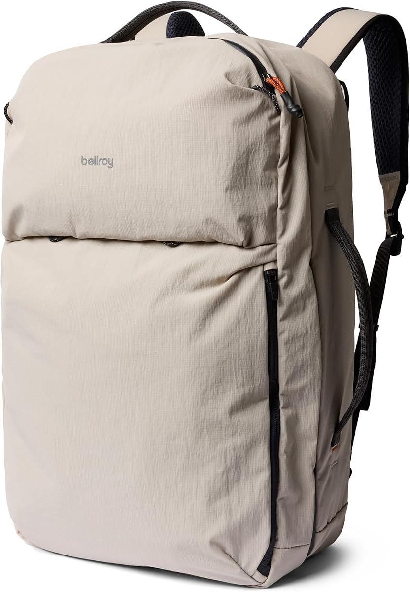 Lite Travel Pack 38L (carry-on backpack, large travel backpack for international travelers, with laptop pocket, interior packing cells and tuck-away shoulder straps) - Ash
