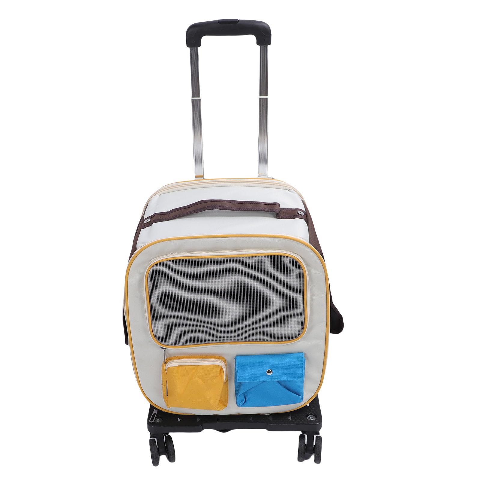 Haofy Rollbarer Haustier- mit Rollen, Oxford-Stoff, Geräumiges Design für Katzen und Hunde (Blue)