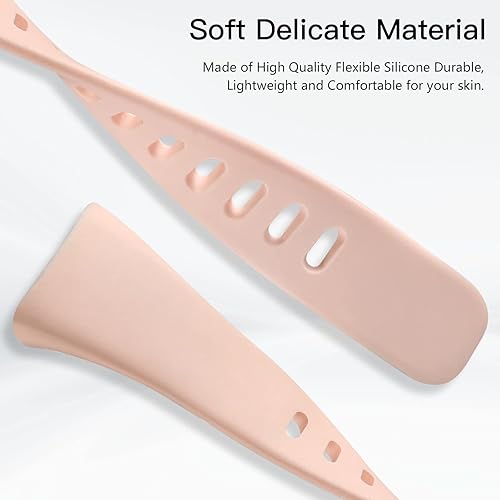 Vista 54 de Maledan Paquete de 3 correas compatibles con Fitbit Charge 5/Charge 6 bandas para hombres y mujeres, correa de repuesto deportiva suave y duradera