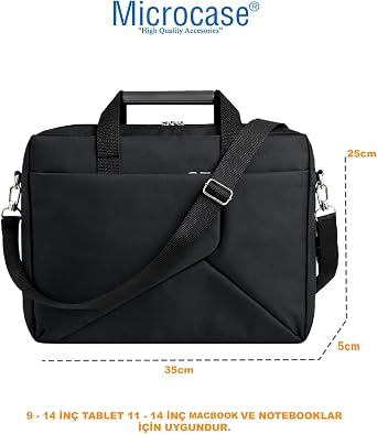 Microcase Xiaomi Mi Pad 7 Macbook Laptop Çantası 2 Bölmeli + Bluetooth Klavye+Mouse+Tablet Standı Siyah AL5568