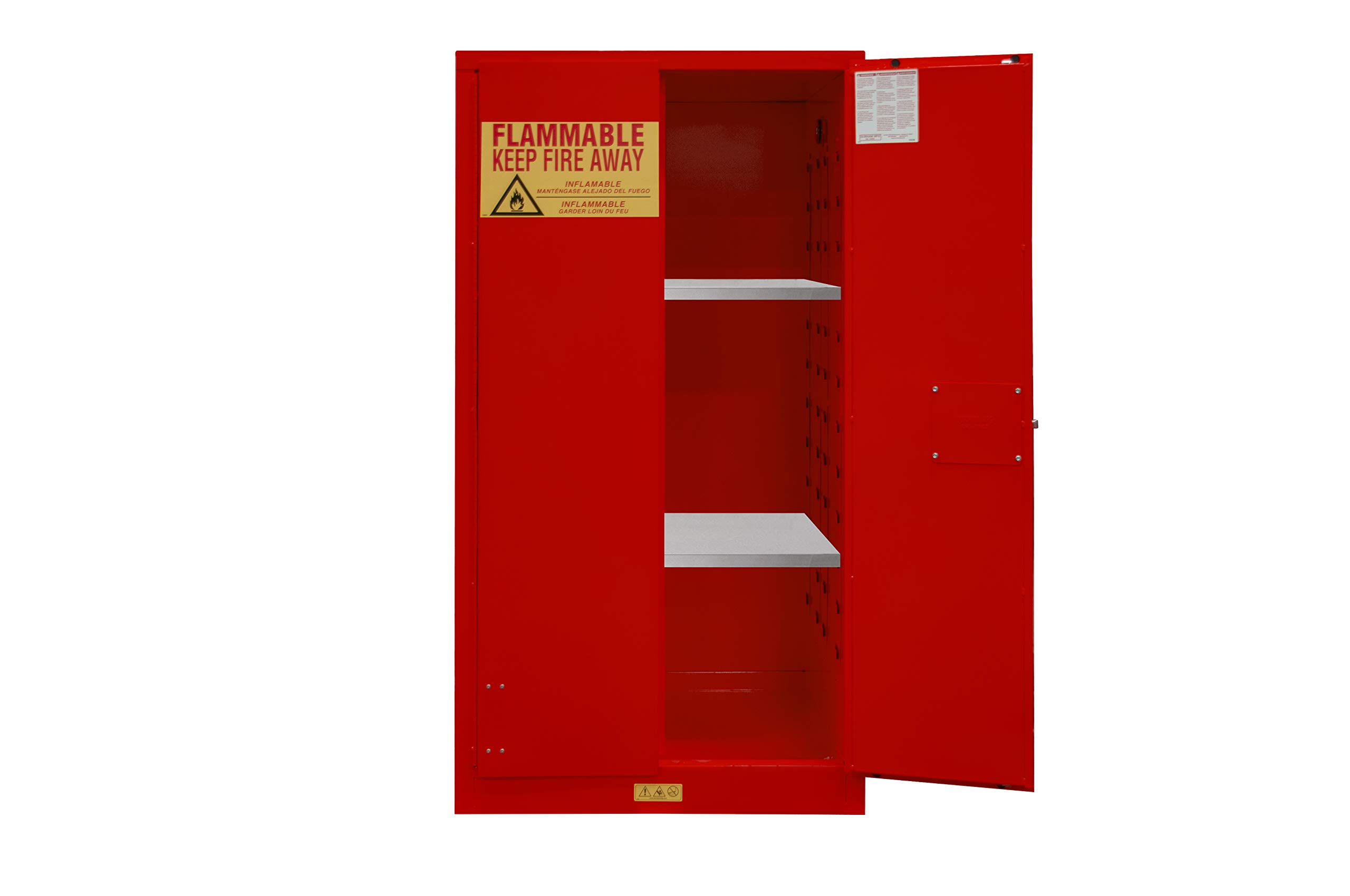 Durham 1060M-17 Flammable Storage, 60 Gallon, Manual, Red