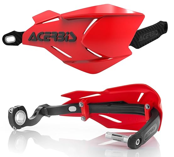 Acerbis Red-Black 2018 X-Factory Mx Hand Guards (Default, Red)