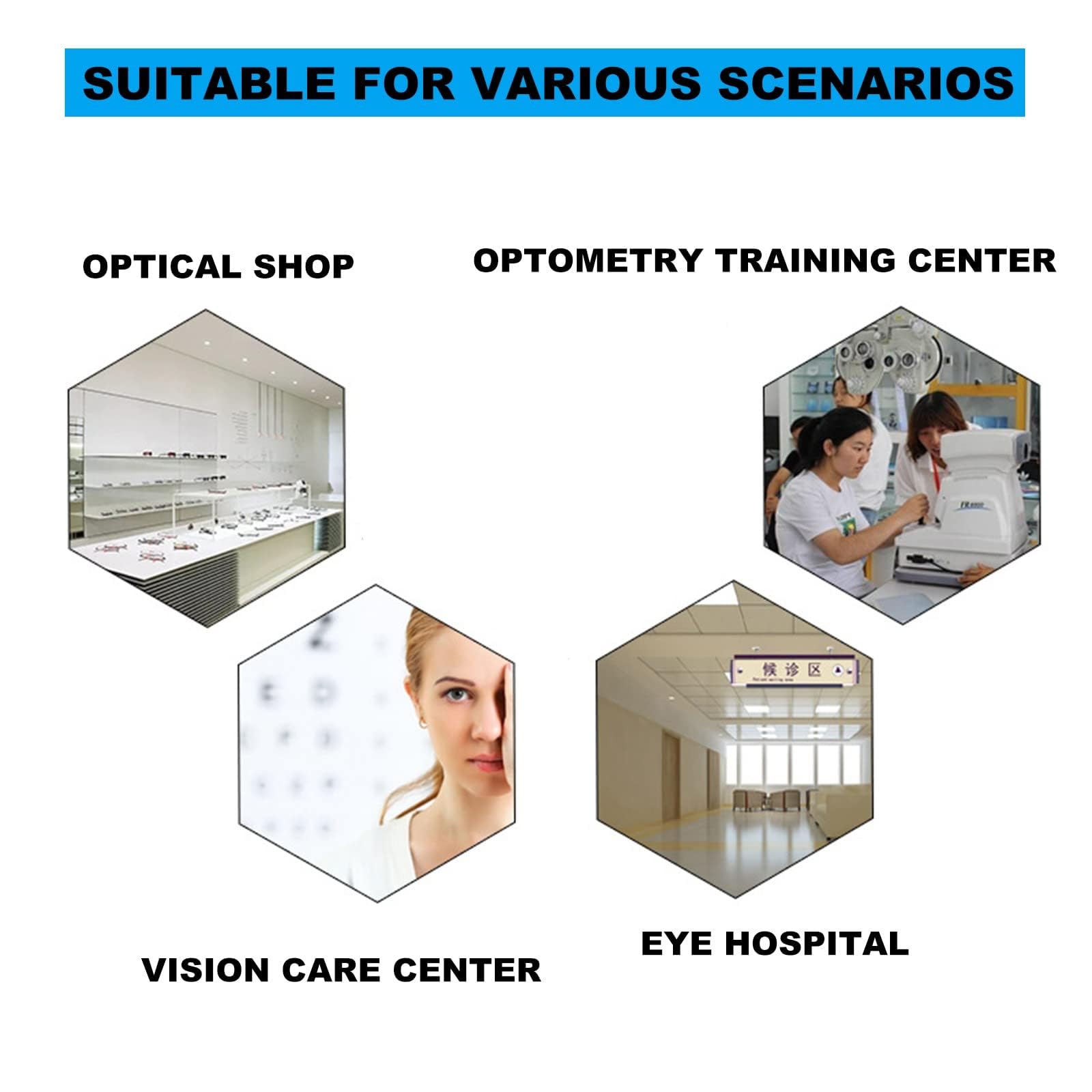 Kit di optometria, Set di Lenti di Prova ottiche da 232 Pezzi, Kit di optometria Accessori per la Protezione degli Occhi con Custodia in Alluminio, Attrezzatura per Lenti di Prova ottiche in