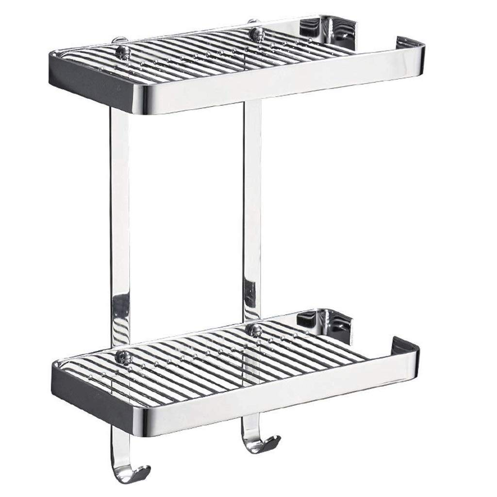 ZJHFFFG Shelf Shower Caddy Hook Rack Organizer Bathroom Hanging Storage Basket 39 30 14cm