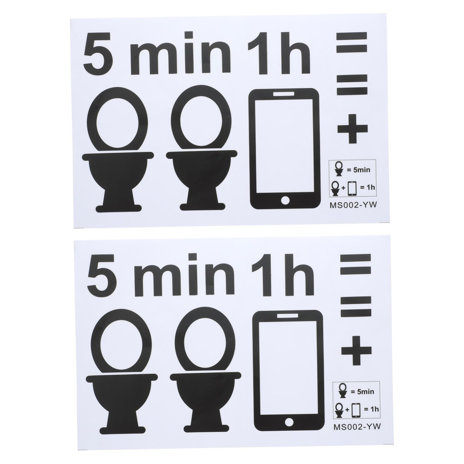 RORPOIR 2Sheets Toilet Seat Warning Decal Removable Bathroom Sign Stickers Decorative Toilet Decor for Restroom Easy to No for Public Toilets and Home Use