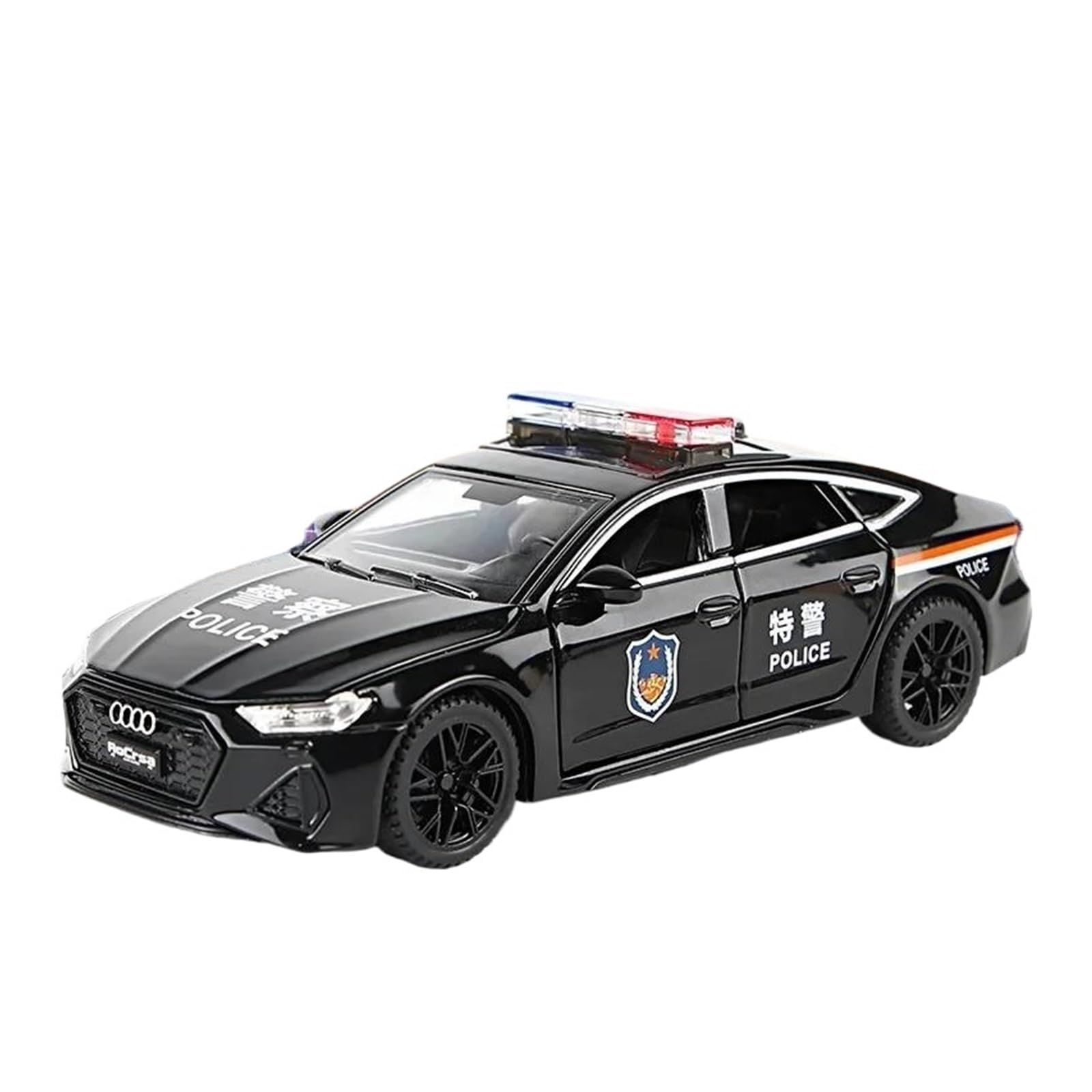 Amazon.com: Scale Model Cars 1:32 for Audi RS7 Police Car Model 
