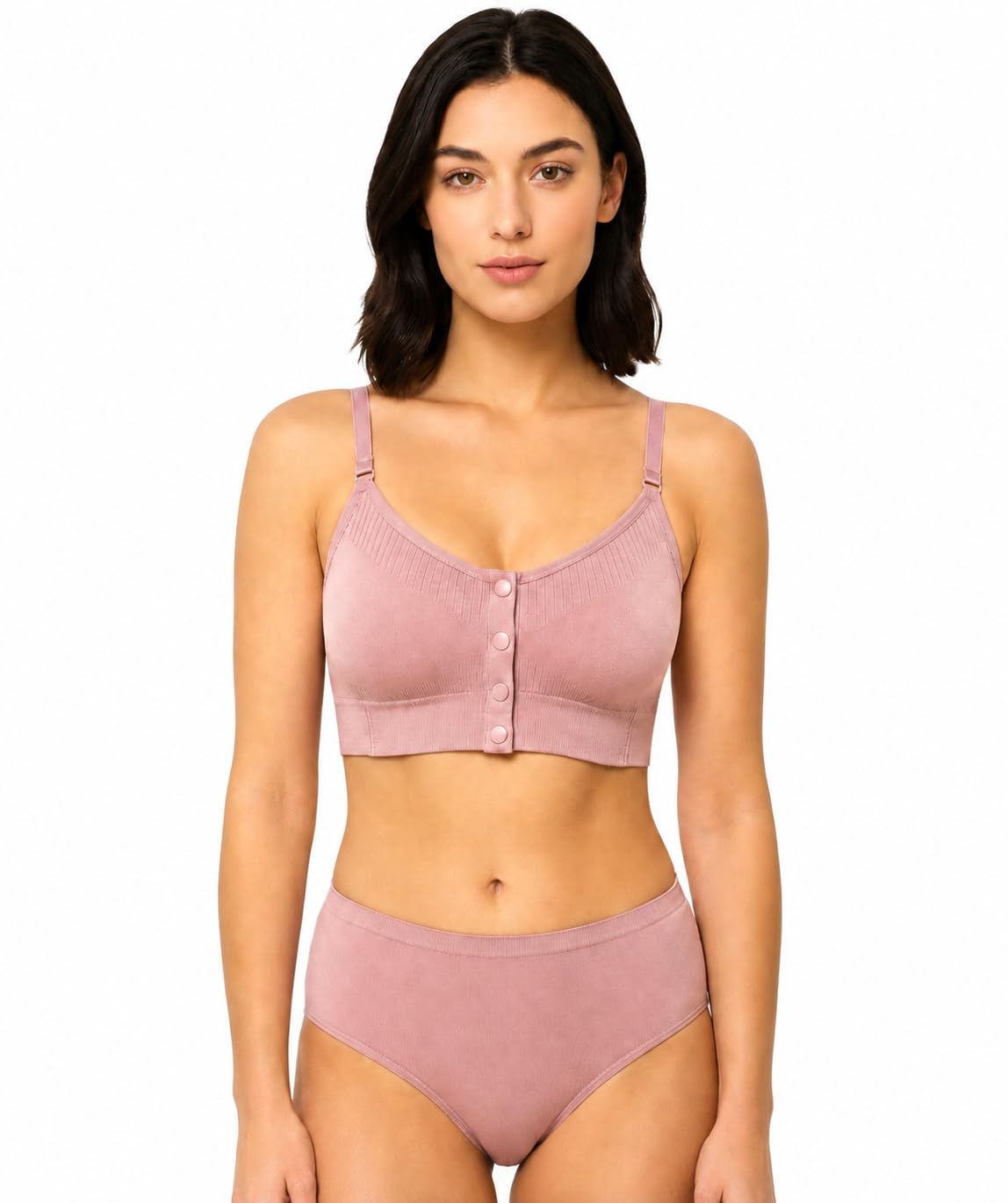 women's nursing bra and sports bra (IN, Alpha, XL, B, 34, Regular, pink)-image-40