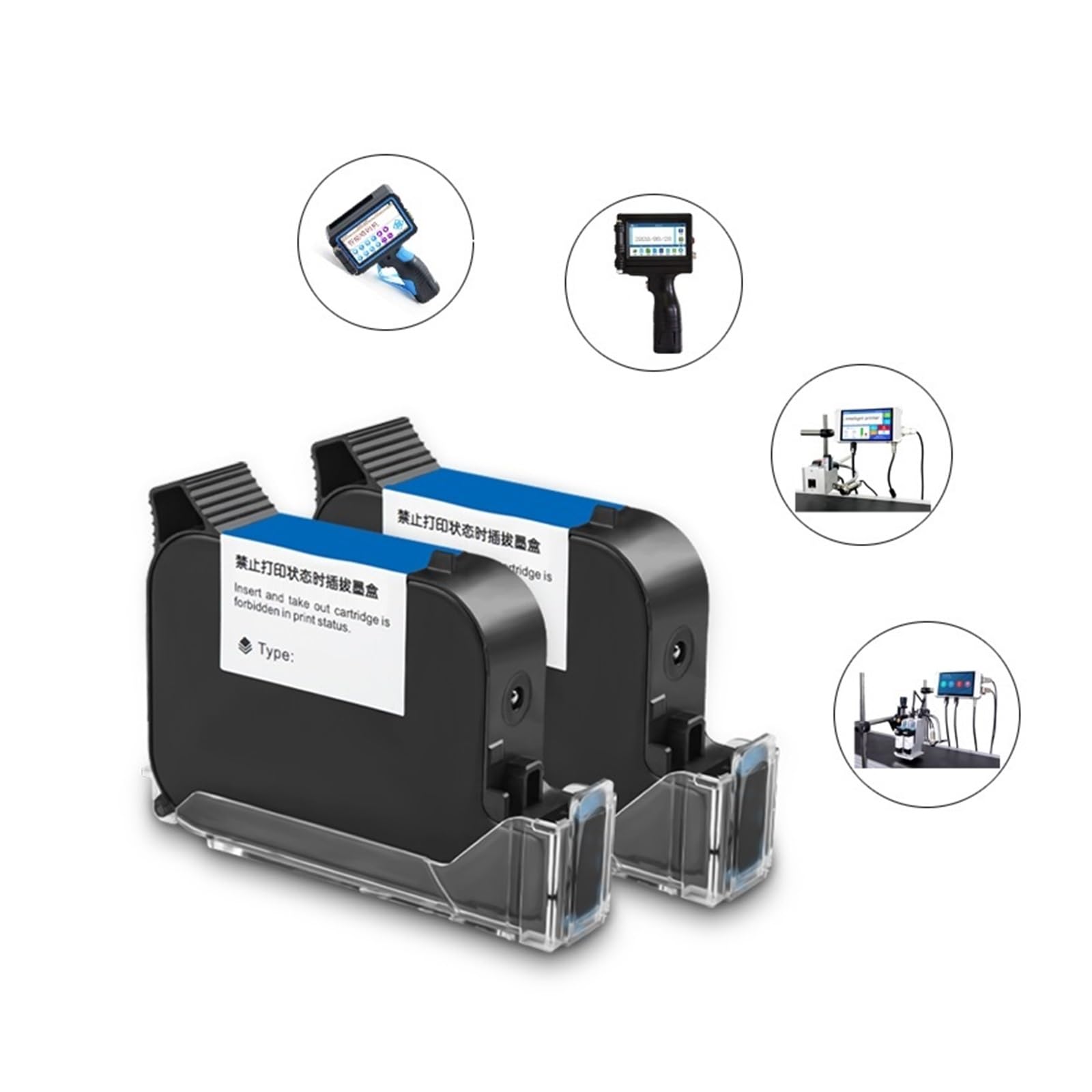 Cartuccia d'inchiostro for stampante a getto d'inchiostro compatibile con solvente a base d'acqua Cartuccia d'inchiostro Su Cartone, Legno(Water-based ink)