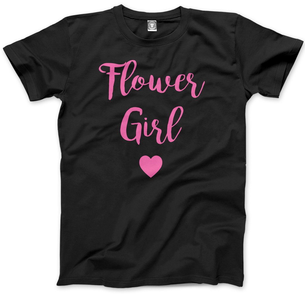 Hotscamp Girls Black Flower Kids T-Shirt - 7-8 Years