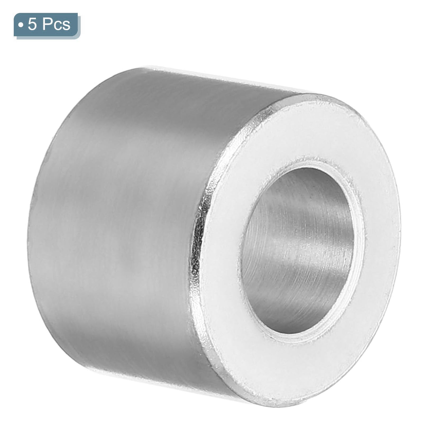 TOP-VIGOR 5Pcs M10 Aluminum Spacer, 10.5mm ID x 20mm OD x 15mm Length Metal Spacer - Image 3