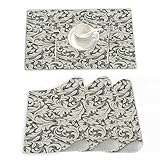 【Taille des Sets de Table】 17.7*11.8(45cmx30cm),Paquet - Lot de 4 set de table plastique. Caractéristique: Résistant à la chaleur, antidérapant, essuyable, lavable et durable.
