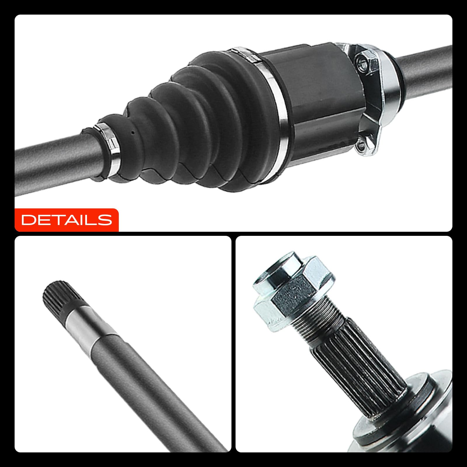 Frankberg Semiasse Albero di trasmissione Cambio manuale Asse Anteriore Destra Compatibile con 147 937 1.9L GT 937 1.9L 156 932 1.9L 156 Sportwagon 932 1.9L Replace# 202008