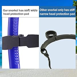 Focevi Swim Snorkel for Lap Swimming,Adult Swimmers Snorkeling Gear for Swimming Snorkel Training in Pool and Open Water,Snorkle Center Mount Silicone Mouthpiece One-Way Purge Valve