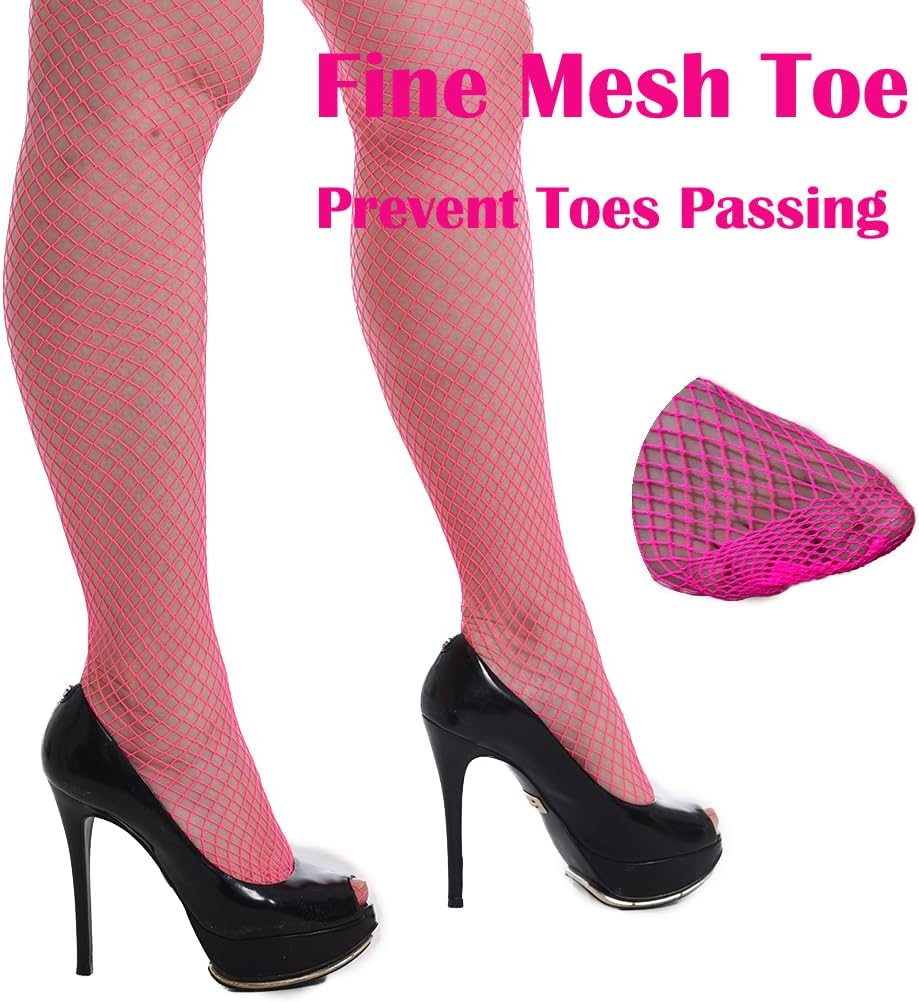 JarseHera Plus Size Fishnets Thigh High stockings Silicone Lace Top Tights for Women Lingerie Stay Up Sheer Nylon Hosiery - Image 4