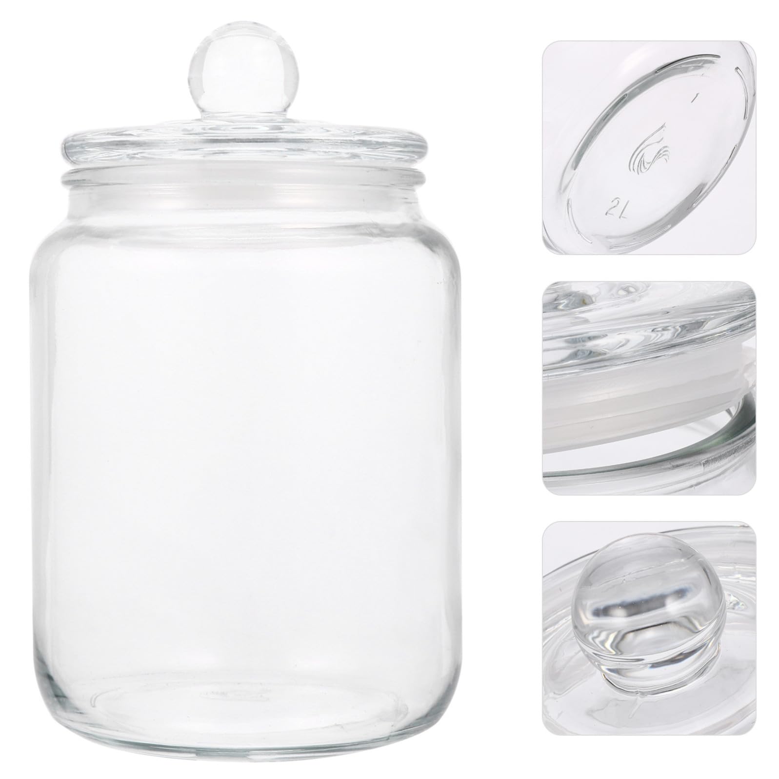Eckige Vorratsdosen Aus Glas Mit Deckel Transparente Küchen-aufbewahrungsbehälter Luftdichte Glas-vorratsgläser Für Getreide Und Lebensmittel