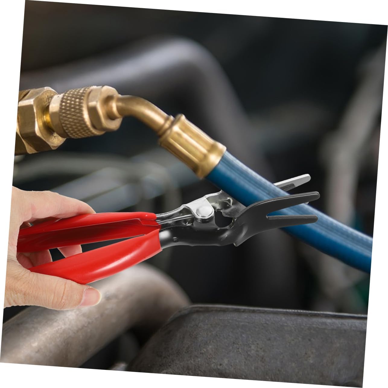 GLEAVI 2pcs Line Pliers Versatile Hose Pinch Off Tools for Automotive Use for Vacuum Line Removal and Tight Spaces Lightweight and Easy to Handle