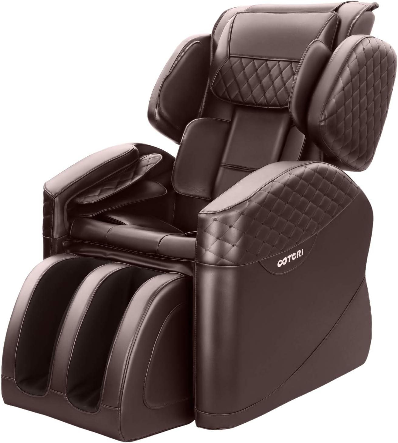 2020 New Massage Chairs, Zero Gravity Massage Chair, Full Body Massage Chair with Lower-Back Heating, Seat Vibration and Foot Roller (Brown)