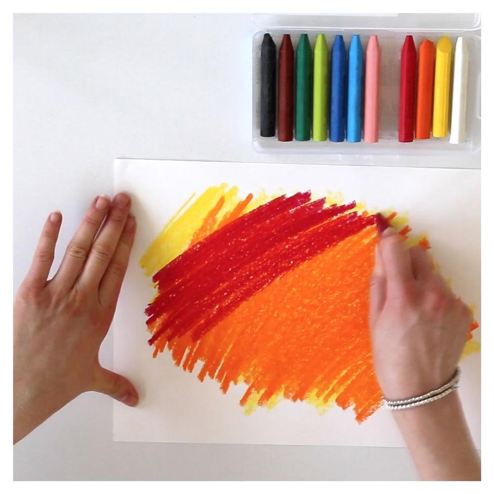 Primo 12 Supersoft Triangular Crayons