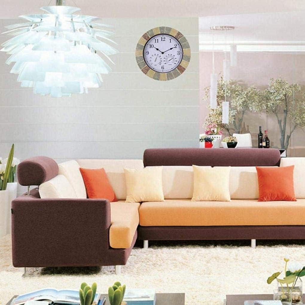 Garden Clocks Outdoor with Temperature and Humidity Clocks for The Garden Wall Mounted Waterproof Moistureproof and Dustproof