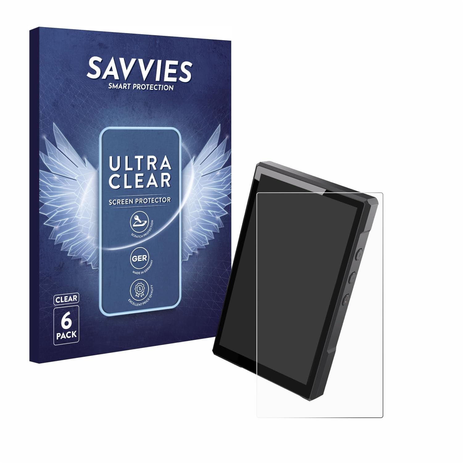 savvies Screen Protector compatible with Luoran N2 Protection Film Clear 6-Pack