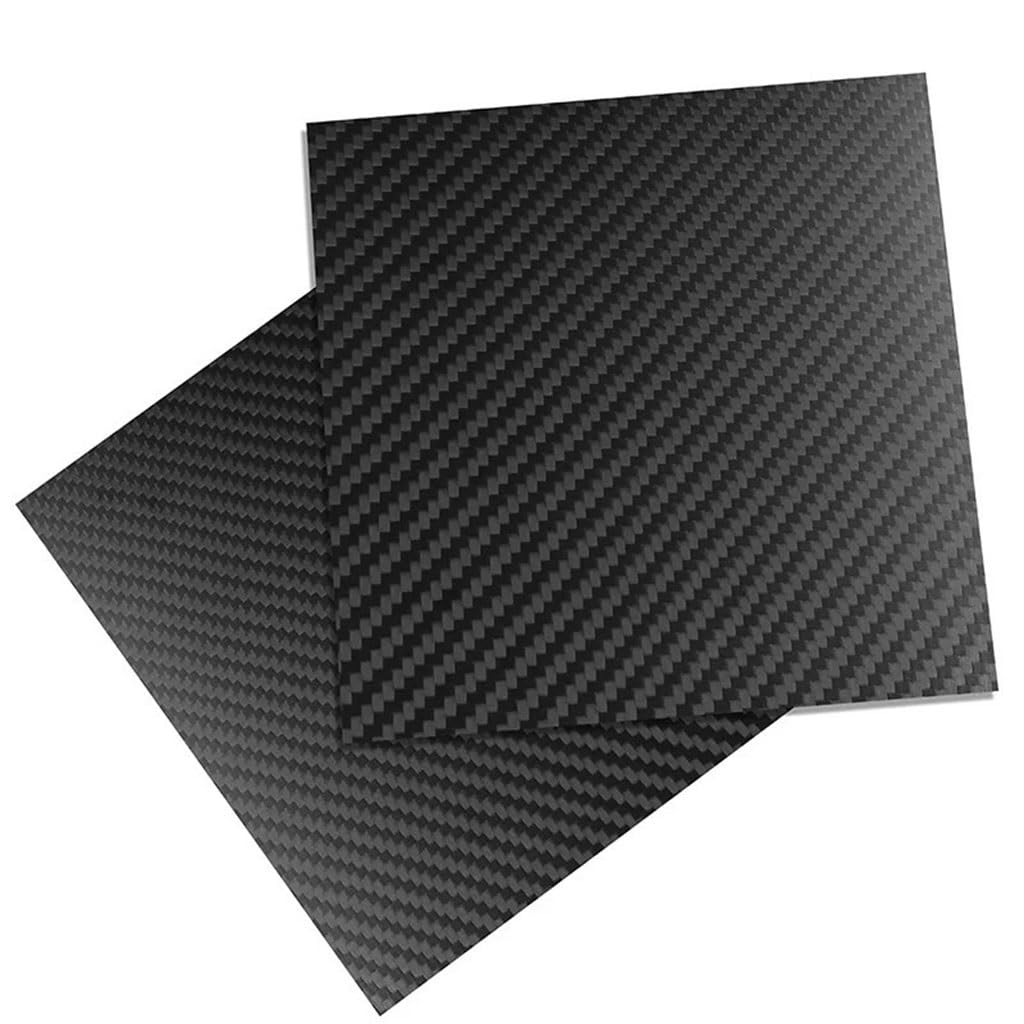 Feuille de fibre de carbone 3K twill noire de 0.2mm pour modélisme et impression 3D