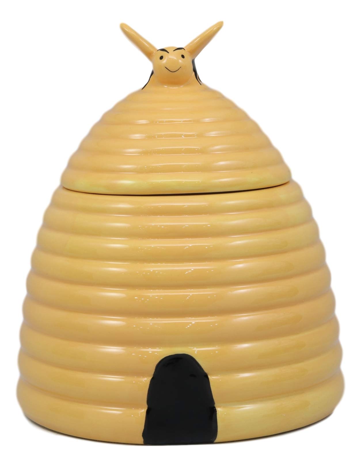 Rustic Beehive Cookie Jar - 8" Ceramic Honey Jar -2 Rustic Beehive Cookie Jar - 8" Ceramic Honey Jar -2