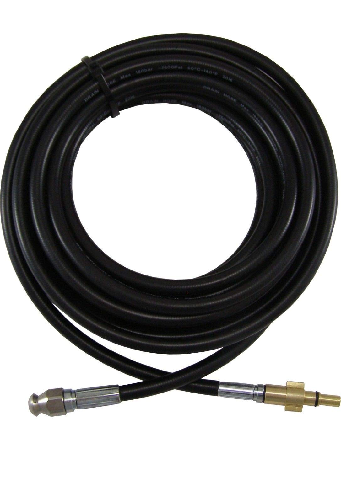 Pwpuk Black Pressurewasherpartsuk Pressure Washer & Decker Compatible Drain Hose 10M