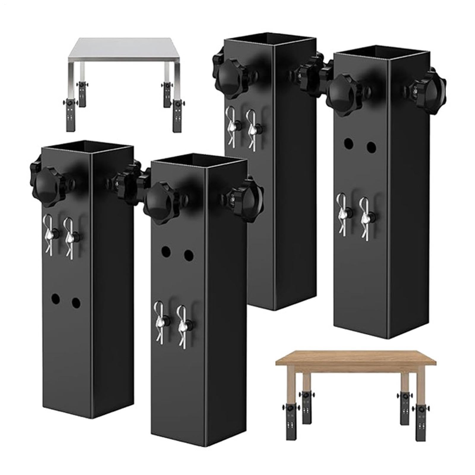 Rehausseurs de hauteur pour table Support Métallique Robuste Réglable 2